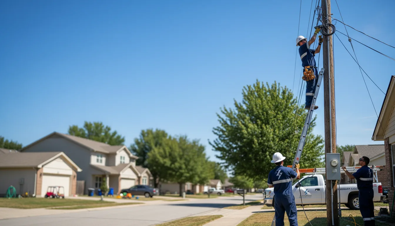 Residential electrician providing installation services in Hatfield, AR